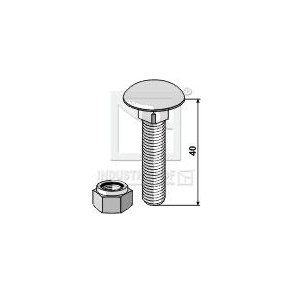 Brddebolt M10x1,5x40 8.8 M/lsemtrik