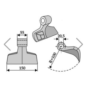 Hammerslagle 150mm 20,5