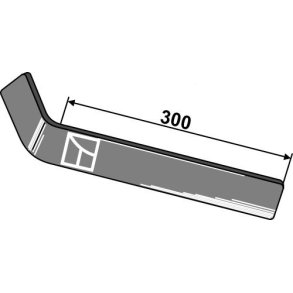 P�svejsningsplade H. til Nivellatortand 300x70x8mm til K�ckerling