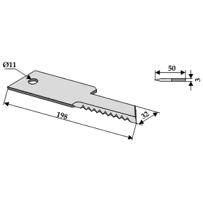 Modkniv riflet 198x32x3 11