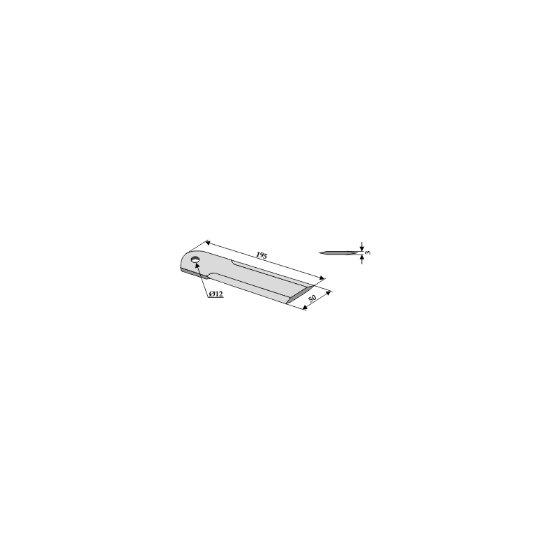 Modkniv glat 3mm 012 til Claas.