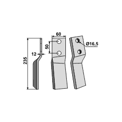 Tand V. 60x12 HR 40/50.