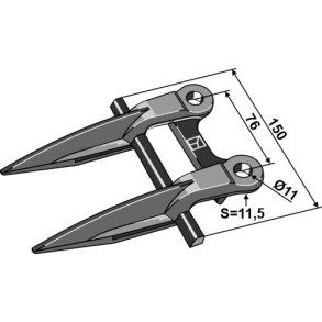 Dobbeltfinger til Claas Dominator