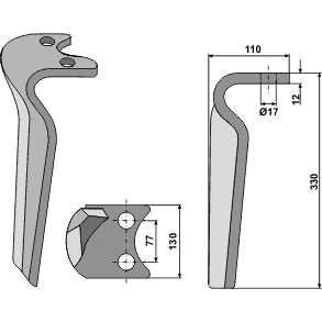 Tand H til Amazone KE (Heavy duty ).