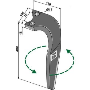 Rotorharvetabd V til Rabewerk SKE 70