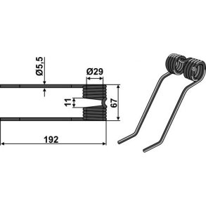 Pick Up til Claas 192mm 5,5mm