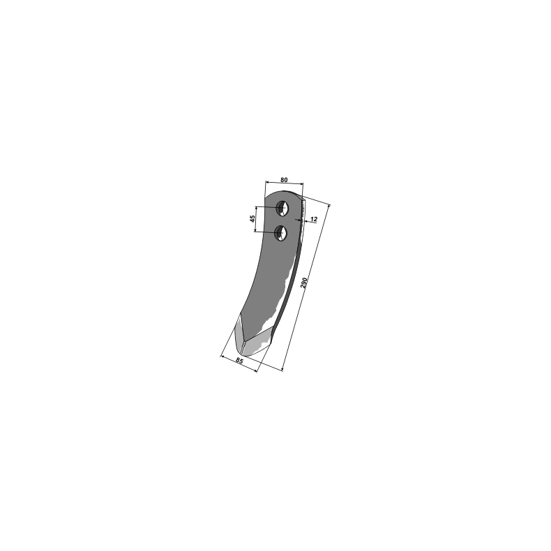 Stubspids 85mm til Pttinger Synkro