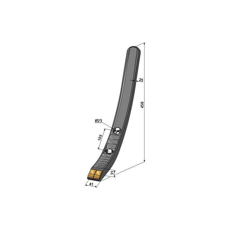Smalskr Tungsten 41-450mm til Pttinger Synkro/Terria