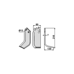 Knive speed model HR30/E 13mm H.