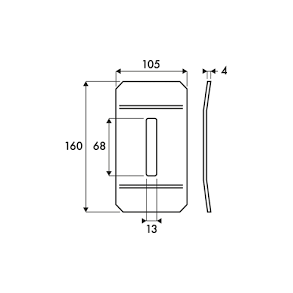 Afskraber 105x160mm til Kv.land/Maletti