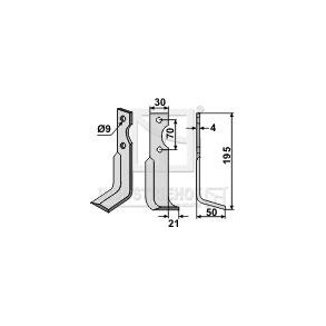 Frserkniv hjre til Agria 4x30x195mm 9