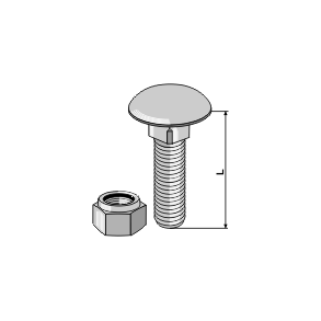 Brddebolt M12x30 10.9 m/lsemtrik