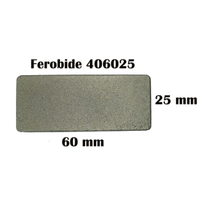 Ferobide tungstens platte 60x25x4mm