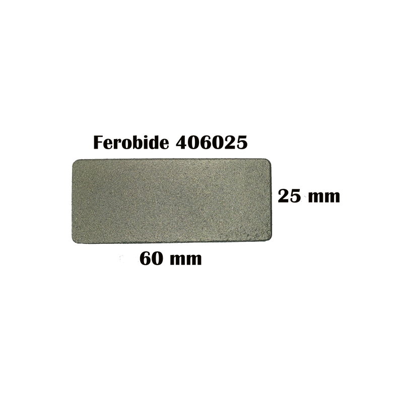 Ferobide tungstens platte 60x25x4mm