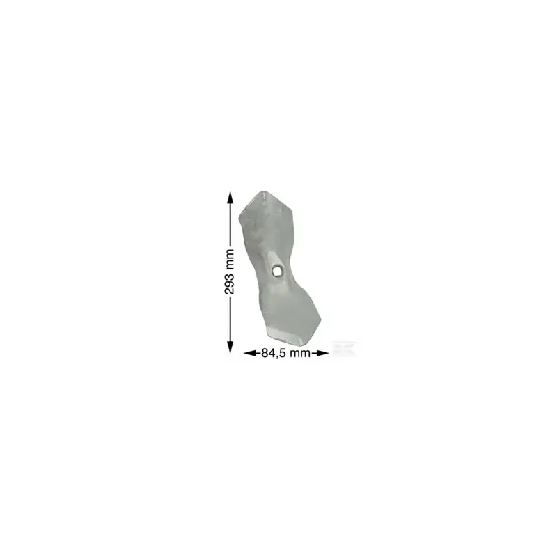Vendbar spids 293 x 84,5 x 6 mm 1 hul til Fraugde