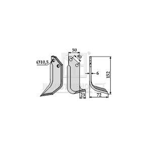 Frserkniv hjre til BCS