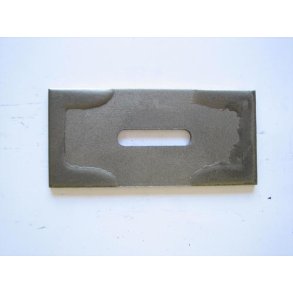 80x170. 1 hul (13x60). 5mm tyk. Hrdmetal