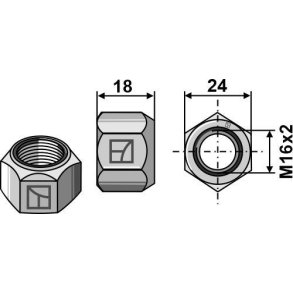 Lsemtrik M16x2 kvalitet 10.9 
