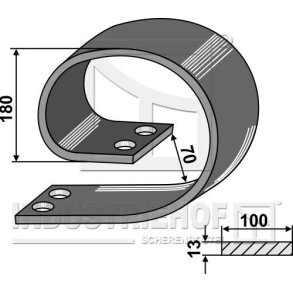 Overfjeder til Marsk Stig Stubkultivator