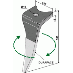 Rotortand V. T/Amazone KG belagt (Med 1 boltehul)