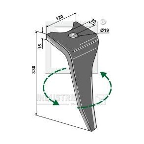 Rotortand V. til Amazone KG (23mm til bagkant).