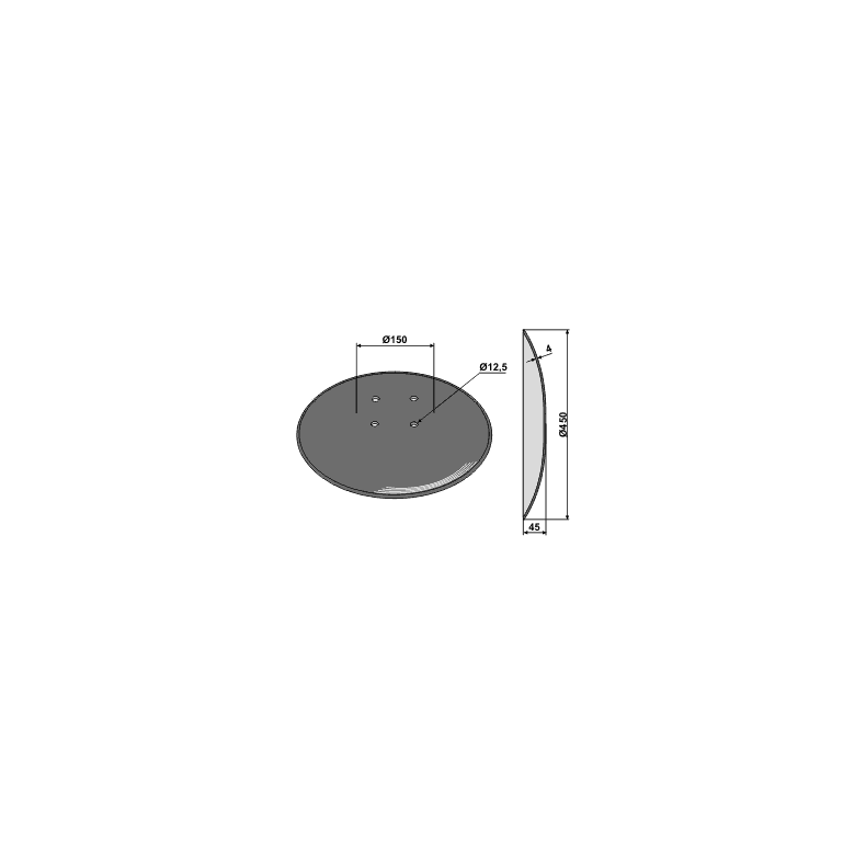 Glat Disc 460x4mm til Amazone Catros krydsml 110mm